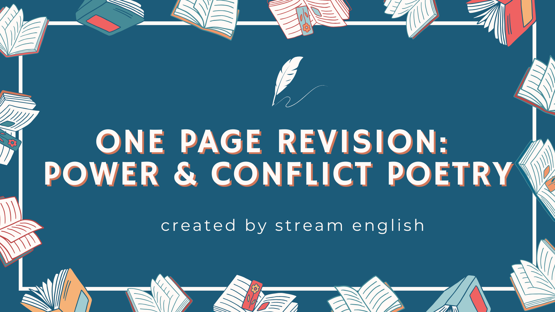 Product image for AQA Power & Conflict Poetry: One Page Revision